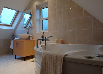 Loft conversion bathroom