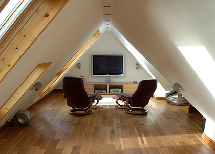 Loft conversion home cinema