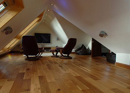 Loft conversion home cinema